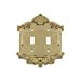 thumbnail image 3 of Nostalgic Warehouse 719939 Victorian Switch Plate with Double Toggle, Polished Brass, 3 of 3