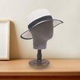 thumbnail image 6 of Gazechimp Mannequin Head Model Hat Display Holder Portable Comestic Model Cap Storage Rack brown base, 6 of 8