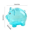 thumbnail image 7 of Desktop Ornament - Plastic Piggy Bank - -Piggy Bankbank for Kids - Colorful Transparent Money Saving Box - Boys Girls Cu - 1X Piggy Bank, 7 of 7
