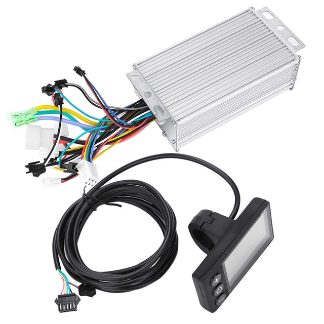 Viccilley Controlador de Bicicleta eléctrica Panel de Pantalla LCD a Prueba de Agua Bicicleta eléctrica Bicicleta eléctrica Scooter Kit de Controlador sin escobillas(500W60V)