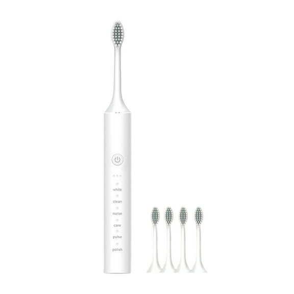 Dengmore Electric Toothbrush with 4 Brush Heads, 6 Modes Smart Timer IPX7 Electric Toothbrush, Longer Life, Soft Bristles, One Charge for 80 Days Rechargeable Toothbrush for Adults, Teeth