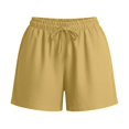 thumbnail image 4 of JUUNthy Womens Cotton Shorts, Comfort Loose Elastic Waist Daily Wear Summer Casual Shorts with Pockets Dark Grey XL, 4 of 7