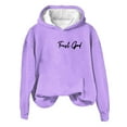 thumbnail image 3 of DondPO Essentials Hoodie Hoodies for Women Women's Trust God God Is Still Writing Your Story Print Casual Hooded Graphic Hoodies Sweatshirt for Women Purple 4XL, 3 of 4