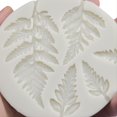 thumbnail image 4 of 1pc Round Fern Leaf Shape Liquid Silicone Mold, Handmade Craft Baking Cake Leaf Decorating Chocolate Fondant Mould Modeling Tool, 4 of 4