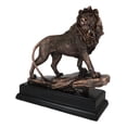 thumbnail image 2 of King Of The Jungle African Lion On Pride Rock Bronze Electroplated Figurine, 2 of 9