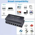 thumbnail image 2 of YongCo Gigabit Ethernet Splitter 7 Port RJ45 Networking Hubs Supports 1000Mbps Transmission Rate And Wide Compatibility, 2 of 9