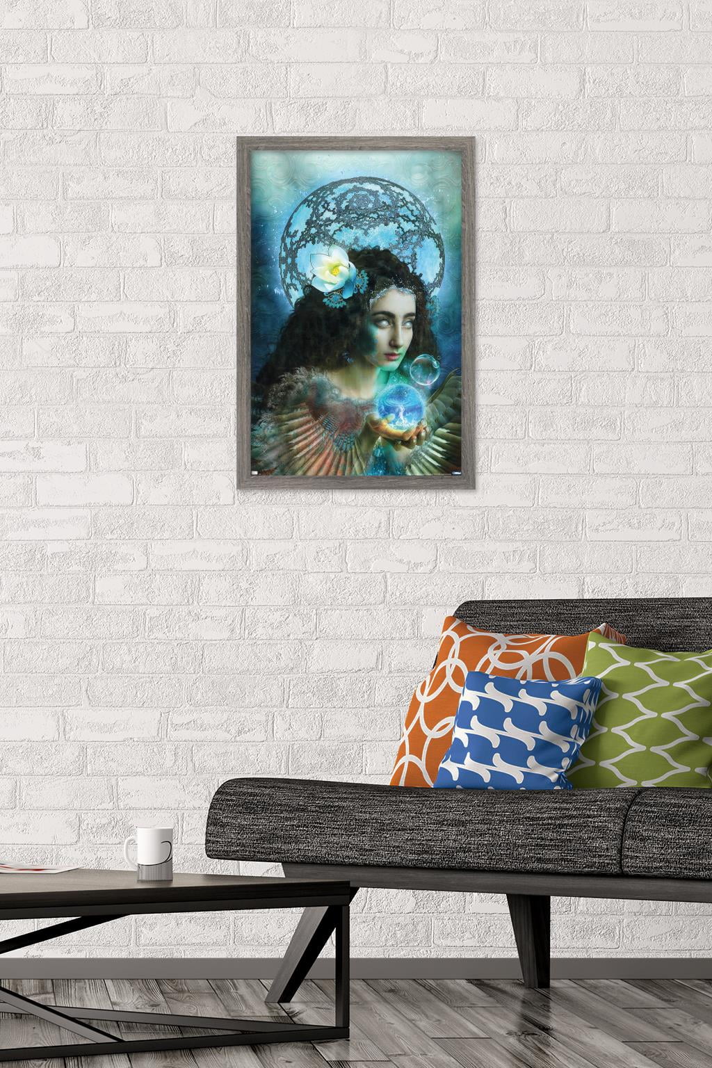 Jena DellaGrottaglia: Cosmic Zodiac - Aquarius Wall Poster, 14.725" x 22.375" Framed