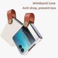 thumbnail image 2 of for Motorola Razr 40 Ultra Hand Strap Protective Case, for Motorola Razr+ Plus Premium Feel PU Leather Case, Razr 40 Ultra Case with Stand, 2 of 5