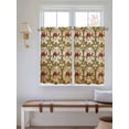 thumbnail image 2 of Brown Desert Camels Living Room Curtains 2 Panel, Tropical Date Coconut Trees Cords Leaves Cafe Window Treatment, Farmhouse Bedroom Bathroom Kitchen Curtains Drapes 104"x45", 2 of 6
