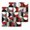 Multicolor, variant on Red Grey, Kitchen Dish Towels for Drying Dishes Set of 2, Abstract Retro Middle Century Geometric Art Waffle Weave Microfiber Hand Tea Bathroom Towels Quick Dry & Absorbent Towel 12x12