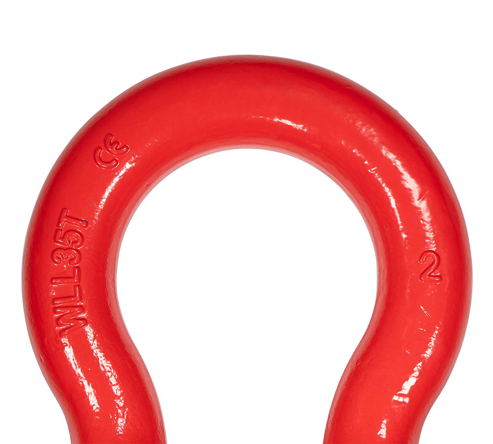 2" Anchor Shackle Forged Carbon Steel w/ Alloy Screw Pin Load Limit # 35 Tons (70,000 lbs) | Double Rust Protection Heavy Duty D Ring Shackle for Towing, Rigging & Vehicle Recovery
