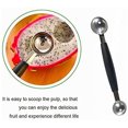 thumbnail image 4 of Stainless Steel Scoop for Kitchen, Non-Slip Grip Double-Sided Melon Baller, Comfortable Handle for Professional-Grade Performance, Durable Safe Rustproof Corrosion Resistance,, 4 of 5