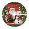 thumbnail image 6 of Yayeee Christmas Tree Skirt 35 inches for Xmas Tree Holiday Party Decoration, Christmas Santa Snowman Pattern, 6 of 6
