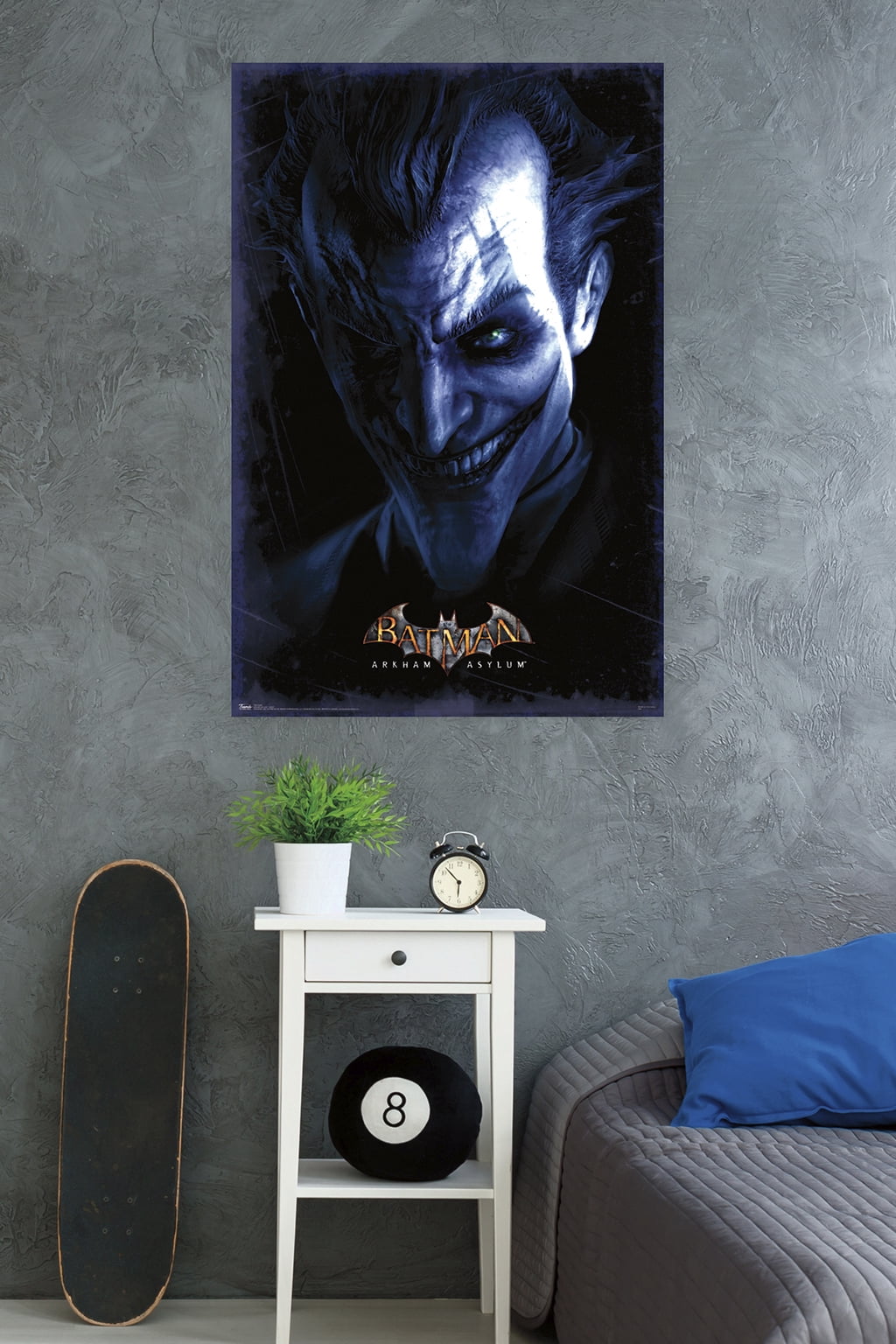 DC Comics Video Game - Arkham Asylum - Joker Wall Poster, 22.375" x 34"
