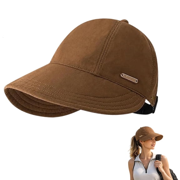 Wide Brim Sun Visor Hat,Womens Sun Hat UV Protection Wide Brim Hat Multi | Adjustable Ponytail Breathable for Hiking Fishing Running Golf Sports Multi.
