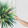 thumbnail image 3 of JRXY Green Leaf Jungle Shower Curtain, Multiple Sizes White, 3 of 6