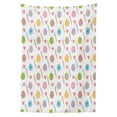 thumbnail image 3 of Ambesonne Easter Tablecloth Rectangular Table Cover, Colorful Eggs Leaves Hearts, 52"x70", Multicolor, 3 of 4