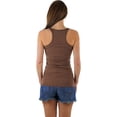 thumbnail image 2 of ToBeInStyle Womens Essential Ribbed Racerback Versatile Layering Cotton Blend Tank Top, 2 of 7