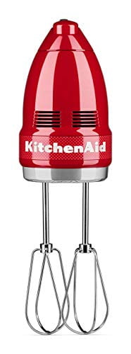 Restored KitchenAid RRKHM7SD 100 Year Limited Edition Queen of Hearts Hand Mixer, 7 Speed, Passion Red (Refurbished)