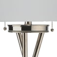 thumbnail image 4 of Porch & Den  Boca Raton Silver Finish Tripod Floor Lamp with Drum Shade, 4 of 5