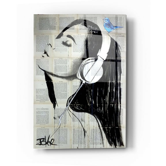 Epic Art 'Big Audio' by Loui Jover, Acrylic Glass Wall Art, 24"x36"