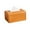 Orange, variant on Momihoom Modern Faux Leather Rectangular Tissue Box Cover, Decorative Tissue Holder for Bathroom, Office, and Home
