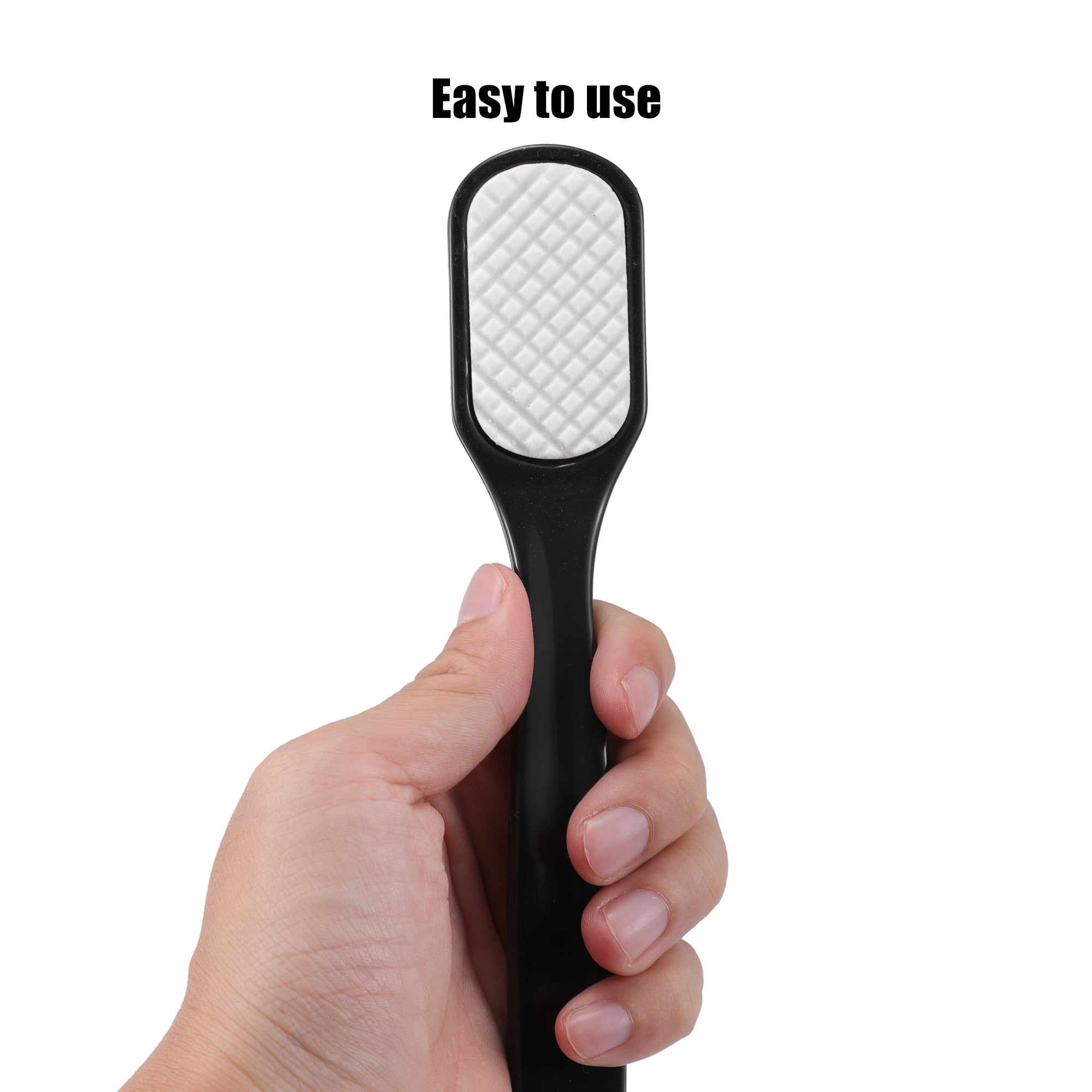 Unique Bargains 1 Pc Dual Sided Foot File Coarse and Fine Pedicure Removes Dead Skin Black