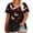 Red, variant on QUNYINEY V Neck Women's T-Shirts Short Sleeve Butterfly Casual Tops Plus Size Pullover Loose Shirts Womens Tops Trendy