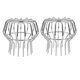 thumbnail image 1 of Gutter Guard Stainless Steel Gutter Cleaner Roof Filter Strainer Silver Downspout Strainer Filter Gutter Guards 2pack, 1 of 5