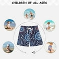 thumbnail image 6 of FORMRS Boys Swim Trunks Quick Dry Mesh Liner Boardshorts Sizes XS-XL, Blue Fireworks Pattern, 6 of 7
