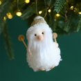 thumbnail image 2 of MXTPOV Exquisite Christmas Decorations for Christmas Tree, Plush Santa Claus Ornaments Hanging for Backpack Party Car Home Decor, White, 2 of 6