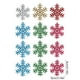 thumbnail image 3 of 12PCS Christmas Creatives Colorful Snowflakes Christmas Tree Decoration Pendants Desktop Atmospheres Decorations, 3 of 6