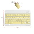 thumbnail image 3 of ZZkhGO Bluetooth Keyboard and Mouse, Portable Wireless Keyboard Mouse Combo, Thin Bluetooth Set for PC Tablet, 3 of 4