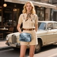thumbnail image 6 of FORMRS Women Crossbody Purse with Chain Strap Vegan Leather Shoulder Handbag, Watercolor Sky Pattern, 6 of 7