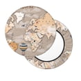 thumbnail image 2 of Fotbe World Map With Animals Stool Covers Round,Waterproof Round Bar Stool Covers Bar Chair Covers Washable Stool Cushion Slipcover for 12-14 Inch Chair-13 inch, 2 of 7