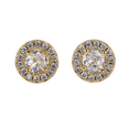thumbnail image 3 of Aretes Mujer Oro 14k LuckyLy Zirconias Modelo Judy Blanco UNITALLA, 3 of 6