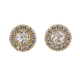 thumbnail image 3 of Aretes Mujer Oro 14k LuckyLy Zirconias Modelo Judy Blanco UNITALLA, 3 of 6