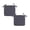 Grey, variant on 2-Pack Square Seat Cushions (15x15 in) - Soft Chair Pads with Ties for Indoor/Outdoor Use, Solid Color Comfort for Stools & Dining Chairs