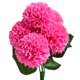 thumbnail image 4 of Ramo de flores artificiales de 5 cabezas, ceremonia de fiesta de boda, decoración floral, tela de seda, flor falsa con hojas, rosa oscuro Yuarrent HA6561-08B, 4 of 6