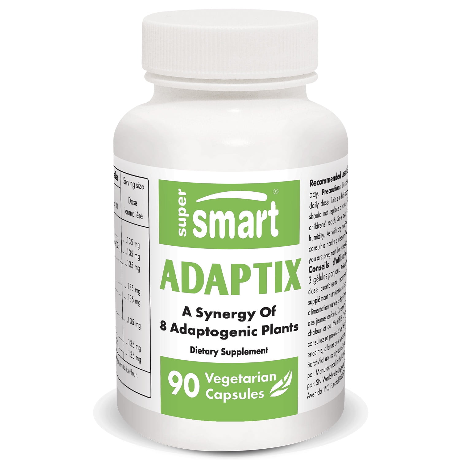 Supersmart - Adaptix - Adaptogens Supplement - with Ashwagandha ...