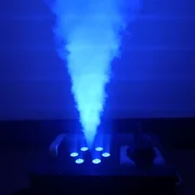 Fichiouy 3IN1 DMX 512 Fog Machine Indoor Geyser Smoke Jet Fog Machine with Control for Stage DJ 900W