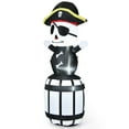 thumbnail image 2 of Costway 8FT Halloween Inflatable Pirate Barrel Quick Air Blow Holiday Decoration, 2 of 10