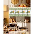 thumbnail image 3 of Valances for Windows Happy Harvest Thanksgiving Day Pumpkin Truck Rod Pocket Cafe Window Treatments Valance Curtains for Kitchen Bathroom Laundry Basement Windows 54"x18", 3 of 6