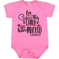 thumbnail image 3 of Inktastic For This Child We Have Prayed Red Arrow and Heart Boys or Girls Baby Bodysuit, 3 of 5