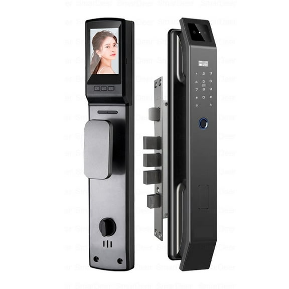 Smart Lock With Camera 3D Recognition Electronic Door Lock With Visual Doorbell For Video Surveillance ,Corrosion-Resistant