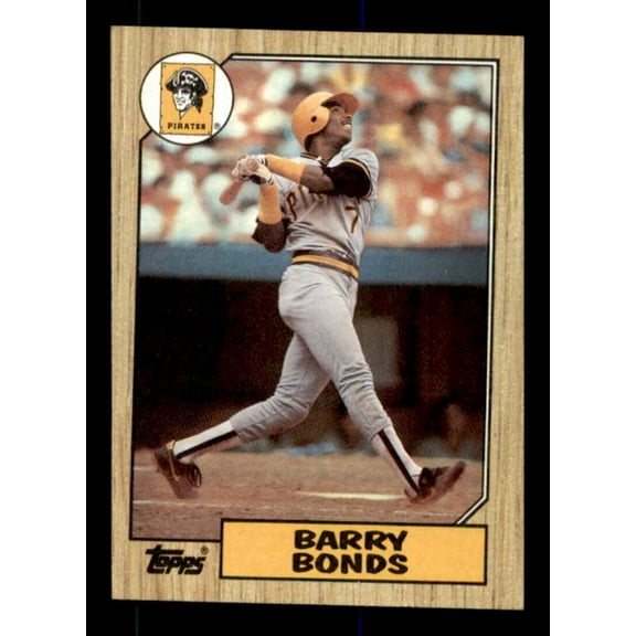 Barry Bonds Rookie Card 1987 Topps #320