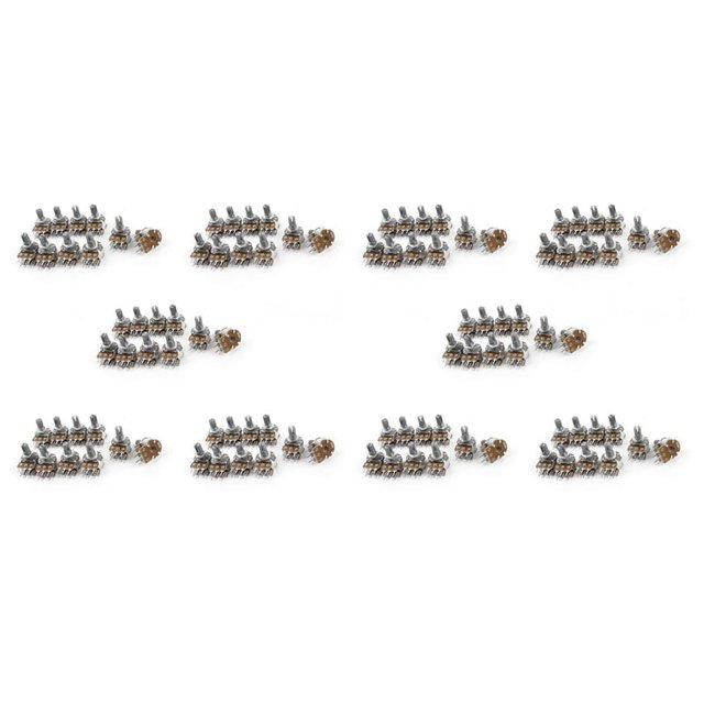 100 Pzs de Cana Estriado Dual Lineal de Ajuste Superior 50K Ohm B50K