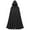 Black, variant on Hvyesh Medieval Hooded Cloak Renaissance Cloak Hooded Cape for Men and Women Halloween Cloak