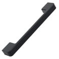 thumbnail image 2 of 5 in. Center Embossed Leather Strip Cabinet Pulls, Matte Black, 5-Pack, 2 of 6