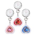 thumbnail image 3 of 3 Pcs Montre d'Infirmière en Forme de Cœur avec Strass Rétractable (Couleur Aléatoire), 3 of 8